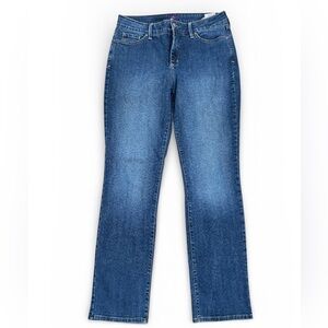 NYDJ Straight Leg Jeans Stretch Denim Size 12 Lift x Tuck Technology